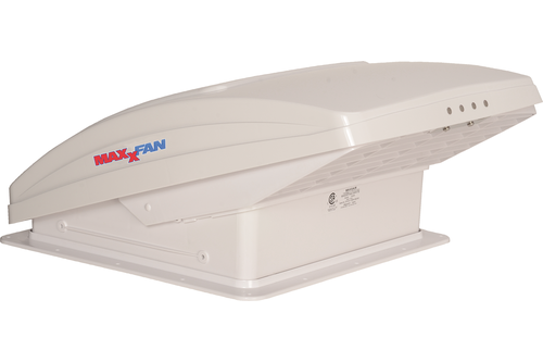 Maxxfan Deluxe All-In-One RV Vent, Shield & Fan (White 10 Speed) - Maxxair